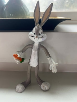 Bendable vintage Looney Tunes Bugs Bunny PVC figurine