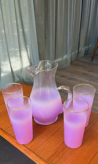 BLENDO Purple Pitcher and Glass Set (5) RSV|31218
