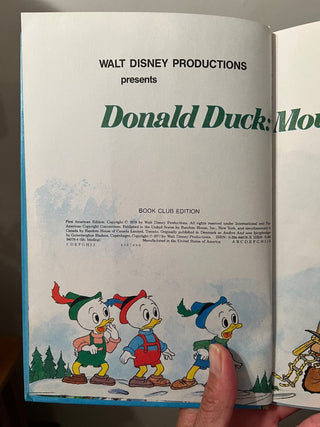 1978 Donald Duck: Mountain Climber Book MTS|76649