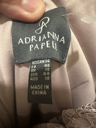 New Adrianna Papell Lace Quartz Gown 14 Mermaid #63 VV MTS|127399