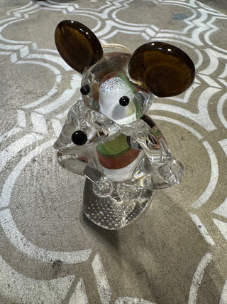 Art Glass Crystal Mouse Poland MTS