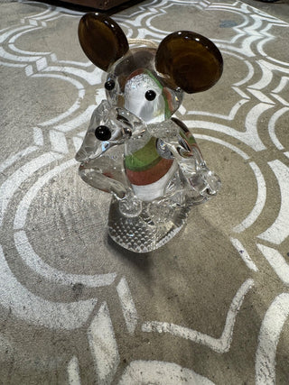 Art Glass Crystal Mouse Poland MTS