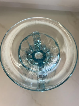 Vintage Fostoria "Baroque" Azure Blue Vase