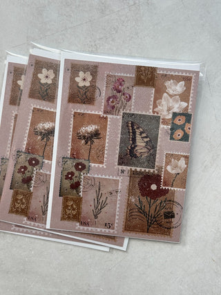 Postage Design Postcard + Envelope