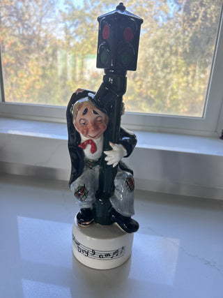 Ceramic Drunk Man / Traffic Light " How Dry I am" Empty , Musical Decanter-RSV|122202