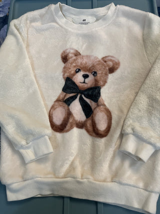 H&M Soft Fleece Bear Sweater Size 5T/6 RSV|136230