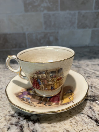 Orange Royal Winton Grimwades Tea Cup & Saucer RCD|72144