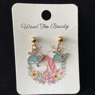 blue whale earrings RSV