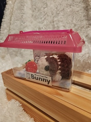 Worry-free Pet: Bunny- brown/ white, flwr flc, strwbrry, adopt cert