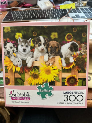 Jigsaw Puzzle - "Adorable Animals, the Gangs all here, 300 pcs RCD