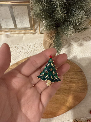 Vintage Christmas Tree Pin By AAi|137539