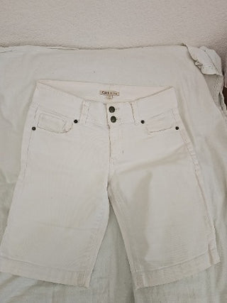Cabinet White Jean Shorts