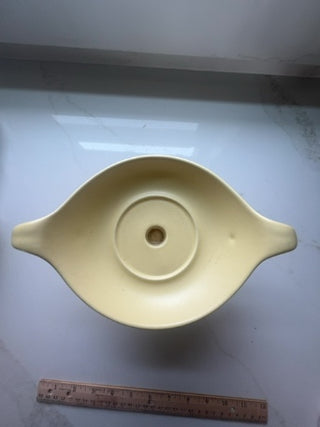 pedestal dish  made by Hyalyn Pottery in the United States