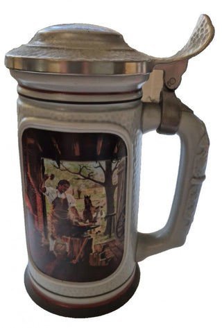 Vintage 1985 Avon The Building of American Stein Collection 9" The blacksmith #47 VV MTS