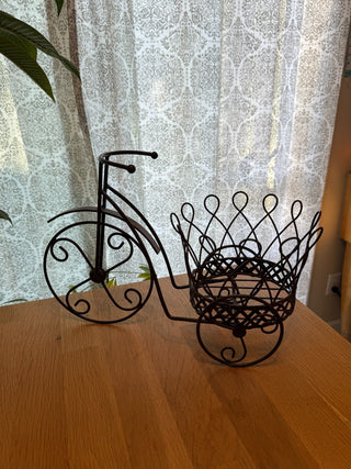 Metal tricycle  plant stand|54412