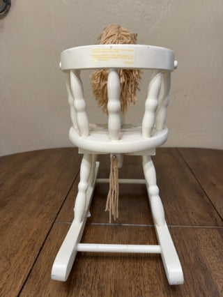Vintage 1986 Coleco Cabbage Patch Kids Wooden Rocking Horse