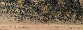 ORIGINAL SIGNED "HEIDELBERG" ETCHING BY GERMAN ARTIST FREDRICH GORTITZ  (1890 - 1973)