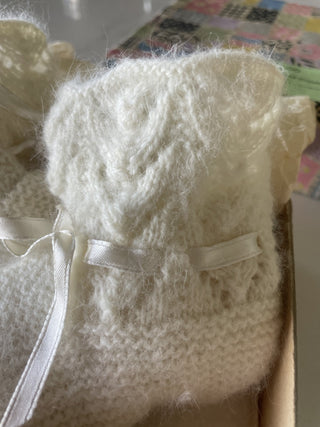 Vtg.Hand Crochet Baby Shoes-RSV|78292