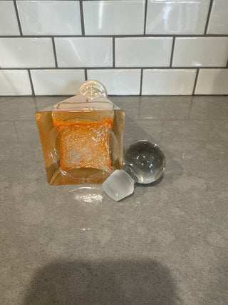 AJ - Orange Glass Decanter MTS