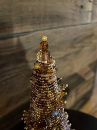 Handmade Amber Crystal Wrapped Christmas Tree ~MTS|138669
