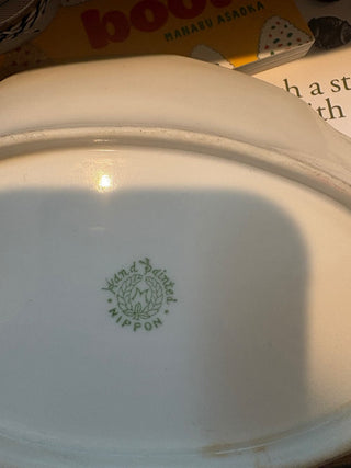 Vtg. (1891-1921) Handpainted Nippon porcelain footed bowl