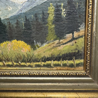 Sawtooth Mtns Mini Original Oil on Canvas MTS|90086