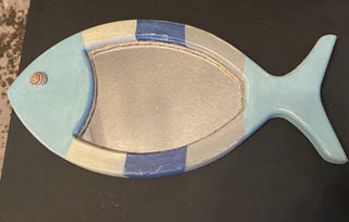 Nautical fish wall mirror|61220