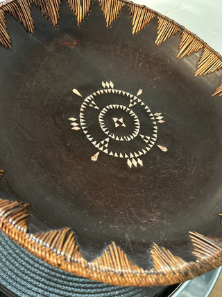 Bowl Pedestal Wood Inlay MTS|78702