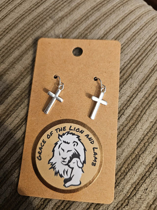Silver Cross Earrings RSV