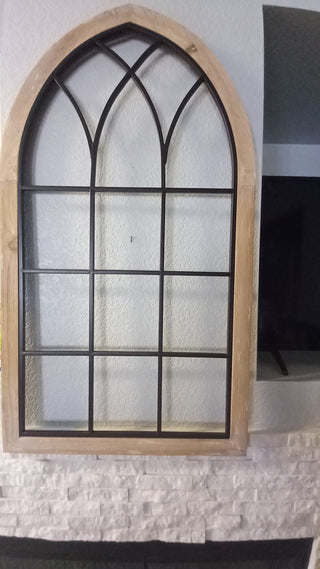 SZ Cathedral Wood Wrought Iron Wall Decor RCD