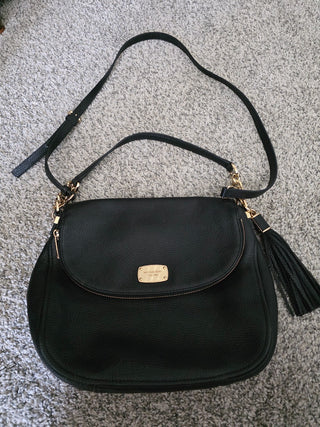 Michael Kors vintage Black leather purse|82407