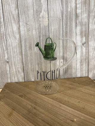 Rae Dunn Glass Pitcher RV