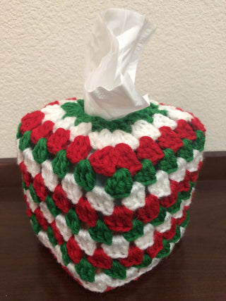 Christmas Holiday Crochet Tissue Box Cover MTS|134631