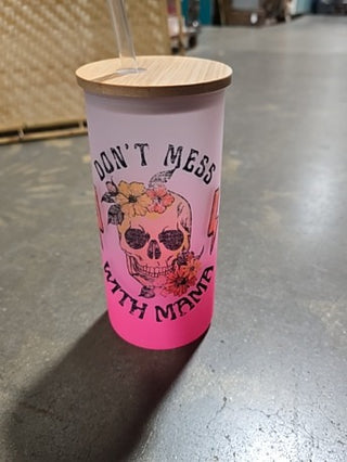 Don't Mess With Mama Glass Tumbler