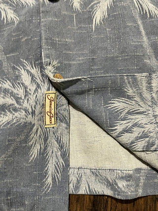 Men's XL Jamaica Jaxx 100% Silk Hawaiian Palm Tree Shirt RCD