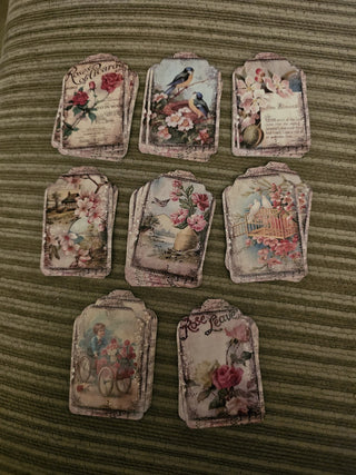 Vintage Lovely Message Tags RSV