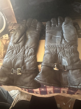 Rocky Men's Black Large Leather Padded Gloves #47 VV MTS|129586