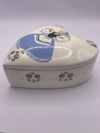 California pottery dutch girl jewelry dish RSV|51705