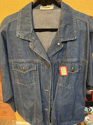 Embroidered jacket. Size 2-3X. yellow rose #SM RCD|67543