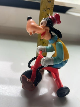 1977 Vintage Goofy on Tricycle Disney Gabriel Industries Bicycle Toy