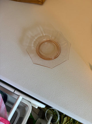 vintage pink decagon 5.75 inch plate rsv|157904