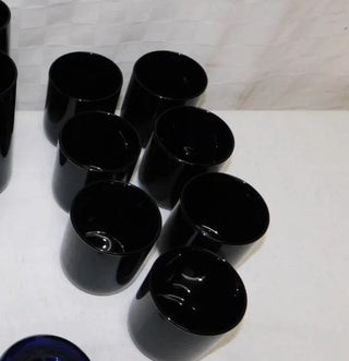(7) LIBBEY cobalt blue glasses vintage over 3.25”|94008