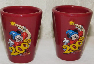 (2) DISNEY MICKEY MOUSE SHOOT GLASSES 2005|94318