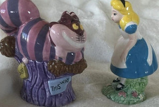 Disney Alice in Wonderland Alice & Cheshire Cat Salt & Pepper Shaker|95440
