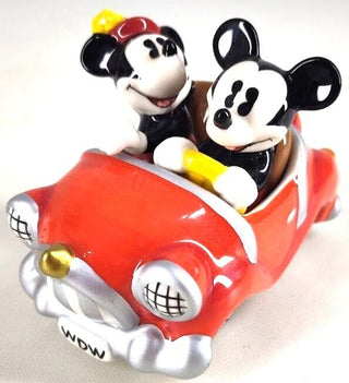 Minnie and Mickey Mouse Retro Car Disney Salt And Pepper Shakers Magnetic|100221