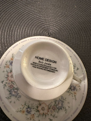 Vintage B Teacup/ Saucer Belle Jardin MTS