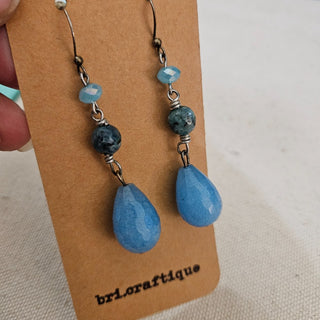 bri.craftique - Whimsical Blue Dangle Earrings (BRI) - MTS|130122