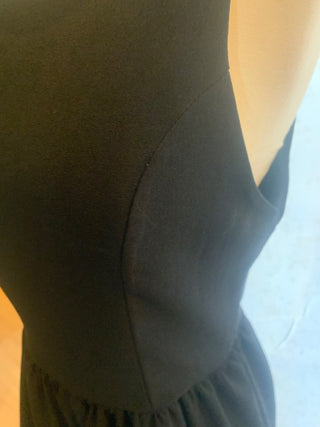 Vntg Anthropology Everleigh black cocktail dress MTS|127894