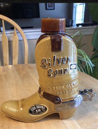Ezra Brooks "Silver Spur" Vintage Decanter #47 VV MTS
