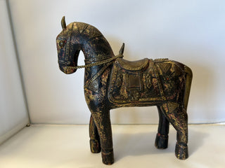 Vintage Primitive Style Horse Wood and Metal Riffraff Works RSV|115780